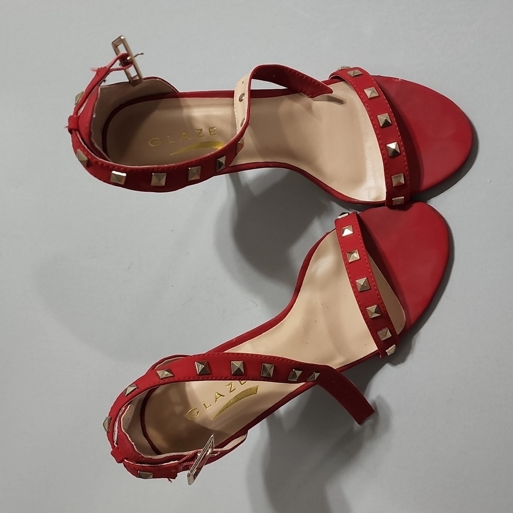 Glaze Heels with Gold Studs